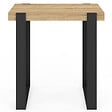 ID MARKET - Table haute de bar PHOENIX bois et noir 90 cm - vignette