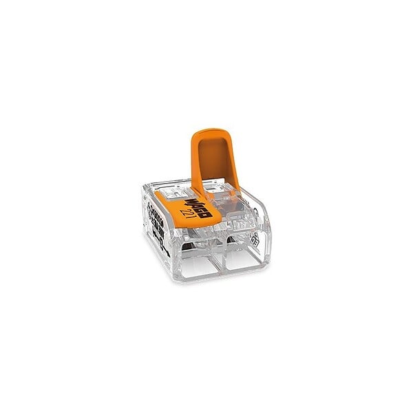 WAGO - Lot de 50 bornes WAGO 221 2x6mm² à leviers souple & rigide - large