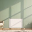 BESTHERM - Radiateur électrique fixe à inertie sèche - Double cœur de chauffe - BESTHERM - NEMESIS 1000W - horizontal blanc - NF - vignette