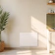 BESTHERM - Radiateur électrique fixe à inertie sèche fonte - BESTHERM - MOTU 1000W - horizontal blanc - NF - vignette