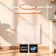 BESTHERM - Radiateur électrique fixe à inertie sèche fonte - BESTHERM - MOTU 1000W - horizontal blanc - NF - vignette
