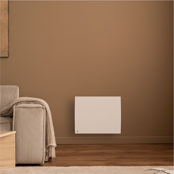 BESTHERM - Radiateur électrique fixe connecté WiFi à inertie sèche céramique - BESTHERM - LESSO CONNECT 1000W - horizontal blanc - large