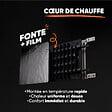 BESTHERM - Radiateur électrique fixe à inertie sèche - Double cœur de chauffe - BESTHERM - NEMESIS 1500W - horizontal blanc - NF - vignette