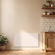 BESTHERM - Radiateur électrique fixe à inertie sèche céramique - BESTHERM - ALBA 2000W - horizontal blanc - vignette
