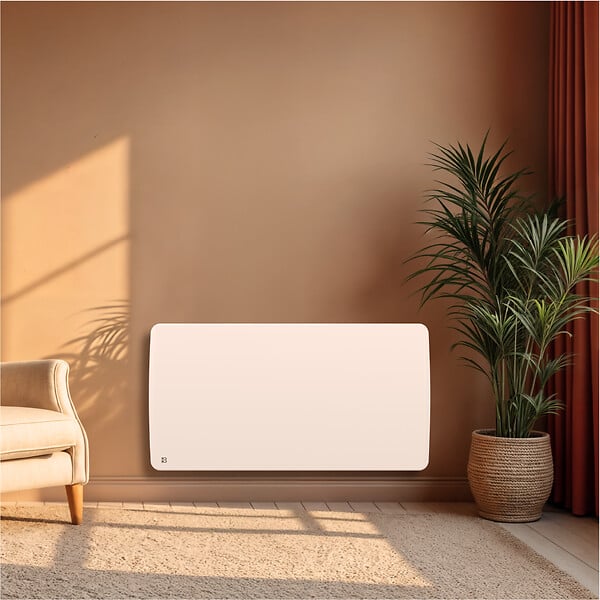BESTHERM - Radiateur électrique fixe à inertie sèche céramique 2000W ARIA horizontal blanc - large