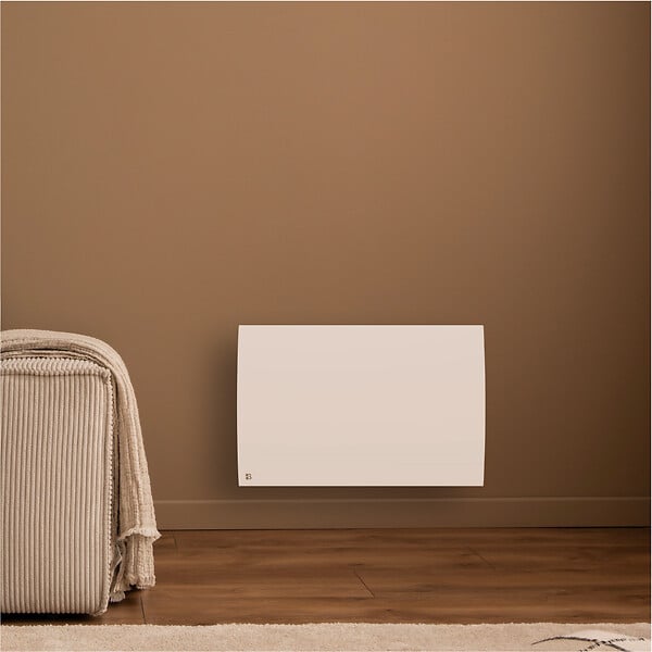 BESTHERM - Radiateur électrique fixe connecté WiFi à inertie sèche céramique - BESTHERM - LESSO CONNECT 1500W - horizontal blanc - large