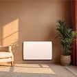 BESTHERM - Radiateur électrique fixe à inertie sèche céramique 1500W ARIA horizontal blanc - vignette