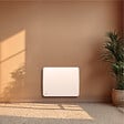 BESTHERM - Radiateur électrique fixe à inertie sèche céramique 1000W ARIA horizontal blanc - vignette