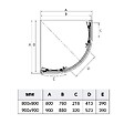 KIAMAMI VALENTINA - Cabine De Douche Angulaire 80X80 6 Mm Verre Opaque | Giada - vignette