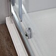 KIAMAMI VALENTINA - Porte De Douche Pour Niche 140 Cm En Verre 6 Mm Trempé Transparent | New Giada - vignette