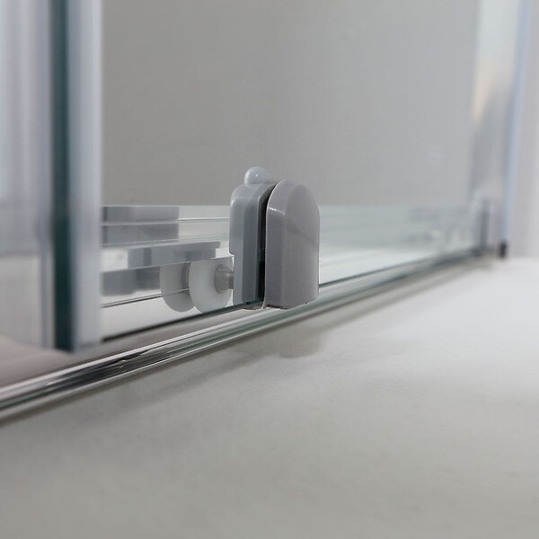 KIAMAMI VALENTINA - Porte De Douche En Niche Coulissante 110 Cm Verre Transparent | New Giada - large