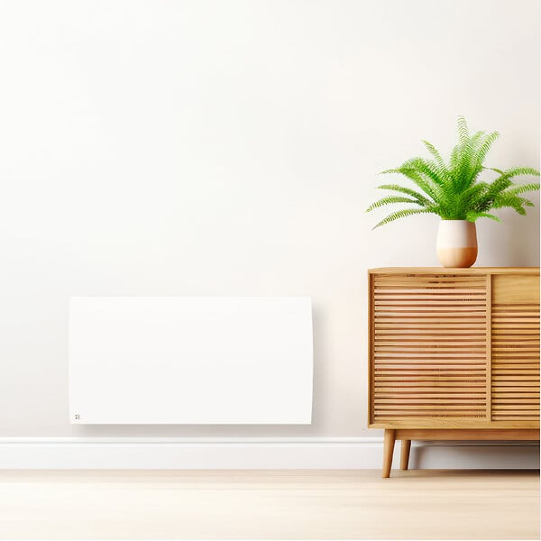 BESTHERM - Radiateur électrique fixe connecté WiFi à inertie sèche céramique - BESTHERM - ILLO CONNECT 2000W - horizontal blanc - large