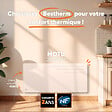 BESTHERM - Radiateur électrique fixe à inertie sèche fonte - BESTHERM - MOTU 2000W - horizontal blanc - NF - vignette
