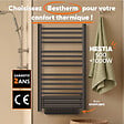 BESTHERM - Sèche-serviette électrique sans fluide avec soufflerie - BESTHERM - HESTIA 500 + 1000W - noir - vignette