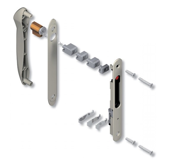 LA CROISEE DS - KIT FERMETURE DOUBLE RENOV BLC RAL9010 - large