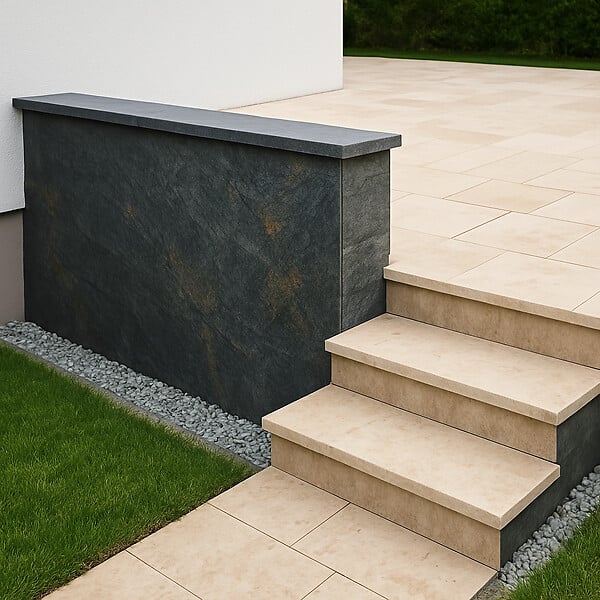 JARDINAT - Feuille de pierre naturelle volcanique - 60x120cm - large