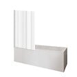 DURAVIT - Baignoire droite D-Code 160 x70 cm + Pare bain gauche AURYS Raywall chromé - vignette