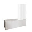 DURAVIT - Baignoire droite D-Code 170 x75 cm + Pare bain droit AURYS Raywall chromé version droite - vignette