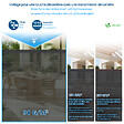 VOUNOT - Brise vue occultant en HDPE 90g/m² 1x10m avec attaches de fixation anthracite - vignette