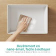 EMKE - EMKE Vasque à poser céramique 510×370×110 mm, Lavabo salle de bain rectangulaire, Lavabo en céramique blanc brillant - vignette