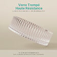 EMKE - EMKE Vasque à Poser en Verre Cristal 400 × 400 ×120 mm, Rond, Lavabo en Verre Iridescent - vignette