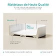 EMKE - EMKE Vasque à poser céramique 505×370×110 mm, Lavabo salle de bain rectangulaire, Lavabo en céramique blanc brillant - vignette
