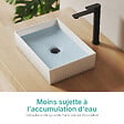 EMKE - EMKE Vasque à poser céramique 45×32×11cm, Lavabo salle de bain rectangulaire, Lavabo en céramique blanc brillant - vignette