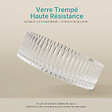 EMKE - EMKE Vasque à Poser en Verre Cristal 400 × 400 ×120 mm, Rond, Lavabo en Verre Transparent - vignette