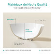 EMKE - EMKE Vasque à Poser en céramique 415 × 415 ×155 mm, Lavabo salle de bain Ronde, Lavabo à poser blanc brillant - vignette