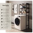 TECTAKE - Étagère de salle de bain Seattle Bois foncé industriel, rustique - vignette