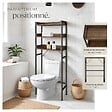TECTAKE - Étagère de salle de bain Seattle Bois foncé industriel, rustique - vignette