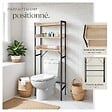 TECTAKE - Étagère de salle de bain Seattle Bois clair industriel, Chêne Sonoma - vignette