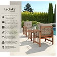 TECTAKE - Ensemble lounge EIVISSA au design en corde marron naturel - vignette