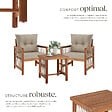 TECTAKE - Ensemble lounge EIVISSA au design en corde marron naturel - vignette