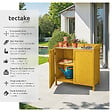 TECTAKE - Armoire de jardin basse marron - vignette