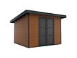 DIRECT-ABRIS - Abri de Jardin Composite ALMA - 9m2 Brun - Cabane de Jardin - vignette
