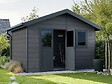 DIRECT-ABRIS - Abri de Jardin Composite ISORA - 12m2 Gris - Cabane Atelier / Abri Velo - vignette