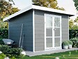 DIRECT-ABRIS - Abri de Jardin Composite ALMA - 9m2 Gris clair - Cabane de Jardin - vignette