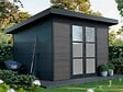 DIRECT-ABRIS - Abri de Jardin Composite ALMA - 9m2 Gris - Cabane de Jardin - vignette