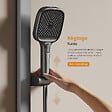 EMKE - EMKE Colonne de douche Gris Anthracite avec plaque de 40 cm, douche à effet pluie de 36 cm, douchette à main avec 4  in 1 jets Système de douche - vignette