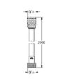 GROHE - Flexible de douche Rotaflex Grohe - 200cm - Anti-torsion - Chromé - vignette
