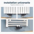 EMKE - EMKE Robinet de Radiateur, Robinet Thermostatique pour Radiateur avec Contrôleur de Température, Anthracite - vignette
