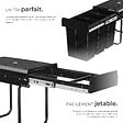 TECTAKE - Poubelle de tri  ASHLYN 30 L avec 3 compartiments noir - vignette