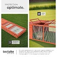 TECTAKE - Clapier MURPHY pliable avec toit ouvrant marron - vignette