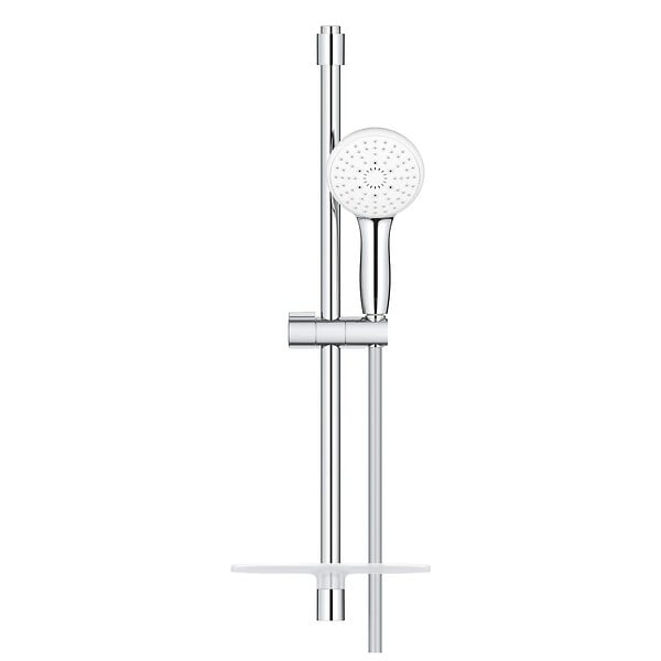 GROHE - Ensemble douchette TEMPESTA à 3 jest 600mm + porte savon GROHE PROFESSIONAL 27600003 - large