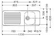 FRANKE - Evier monocuve inox SPX avec égouttoir 1200x600cm à poser MAN 711-1200 - FRANKE - 082522 - vignette
