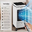 TECTAKE - Rafraîchisseur d'air mobile blanc - vignette