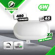 I-WATTS OUTDOOR LIGHTING - Lot de 6 hublots led 6W - 480 lumens - IP65 - vignette