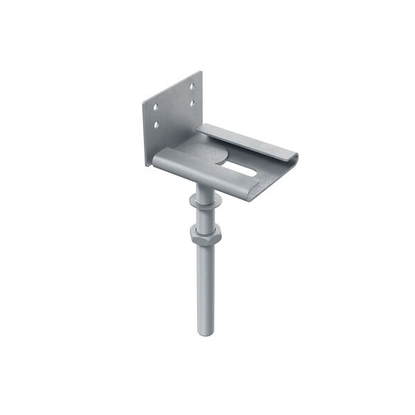 DECKLINEA - Vis de Fondation SPIRAL - Pour Terrasse - Hauteur : 80 cm - Support en L inclus - Fixation Sans Beton - large