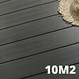 DECKLINEA - Kit Terrasse Composite NAVIA 10m² - Gris Foncé - 31 Lames de Terrasse (220 x 14.5 x 2.2 cm) - Fixation par Clips - Terrasse Livraison Rapide - vignette